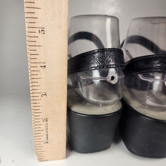 DANSKO Women's Sissie Sandal 38 / 7.5 Black Patent Leather Open Toe Strappy Shoe - Picture 6 of 11